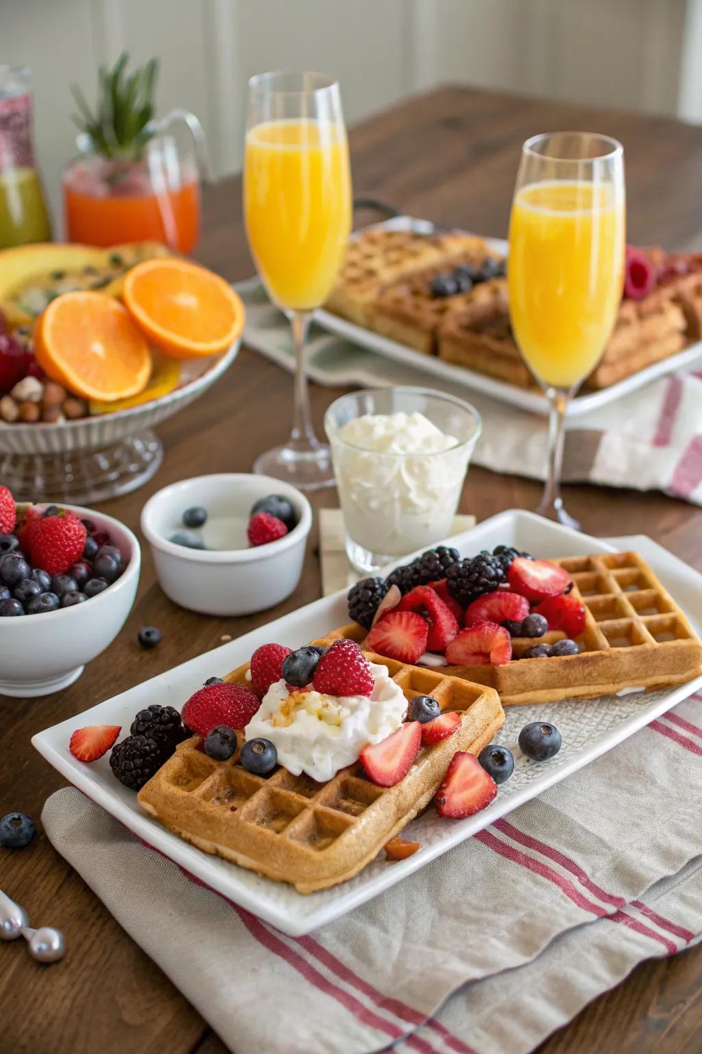 Commence the day with an exquisite and customizable brunch spread.