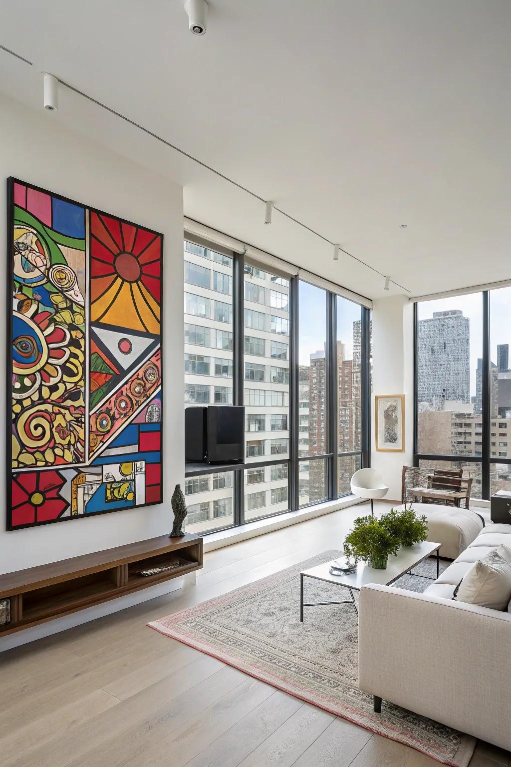Create an impressive impact with large artwork.