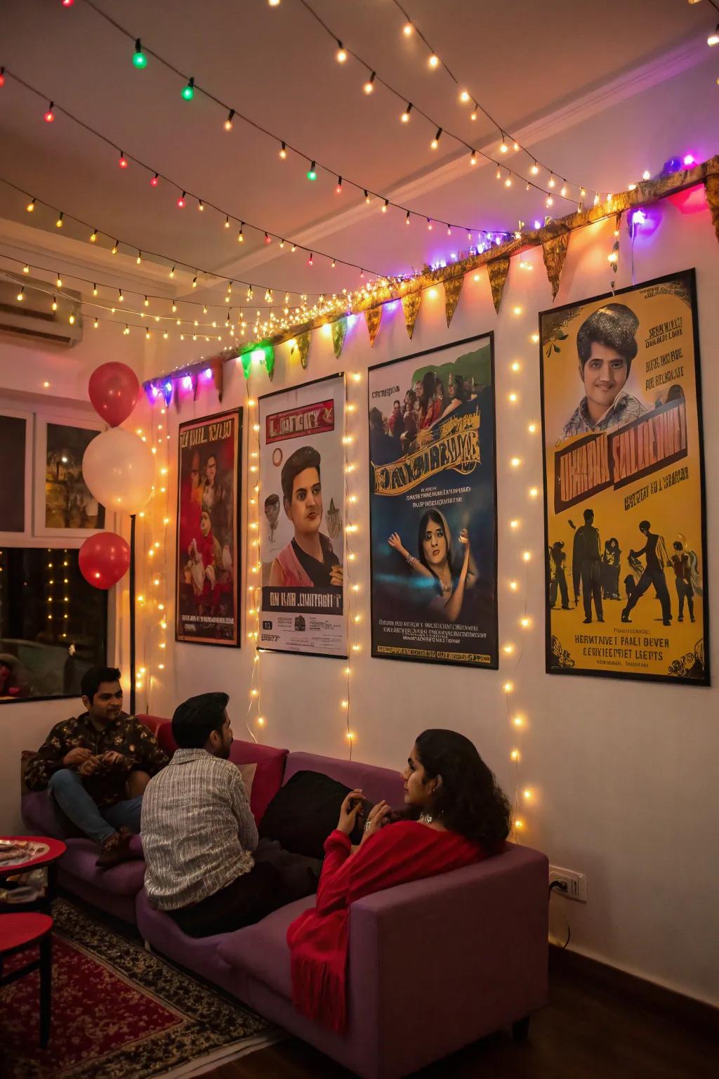 Iconic movie advertisements establish a cinematic ambiance for your event.