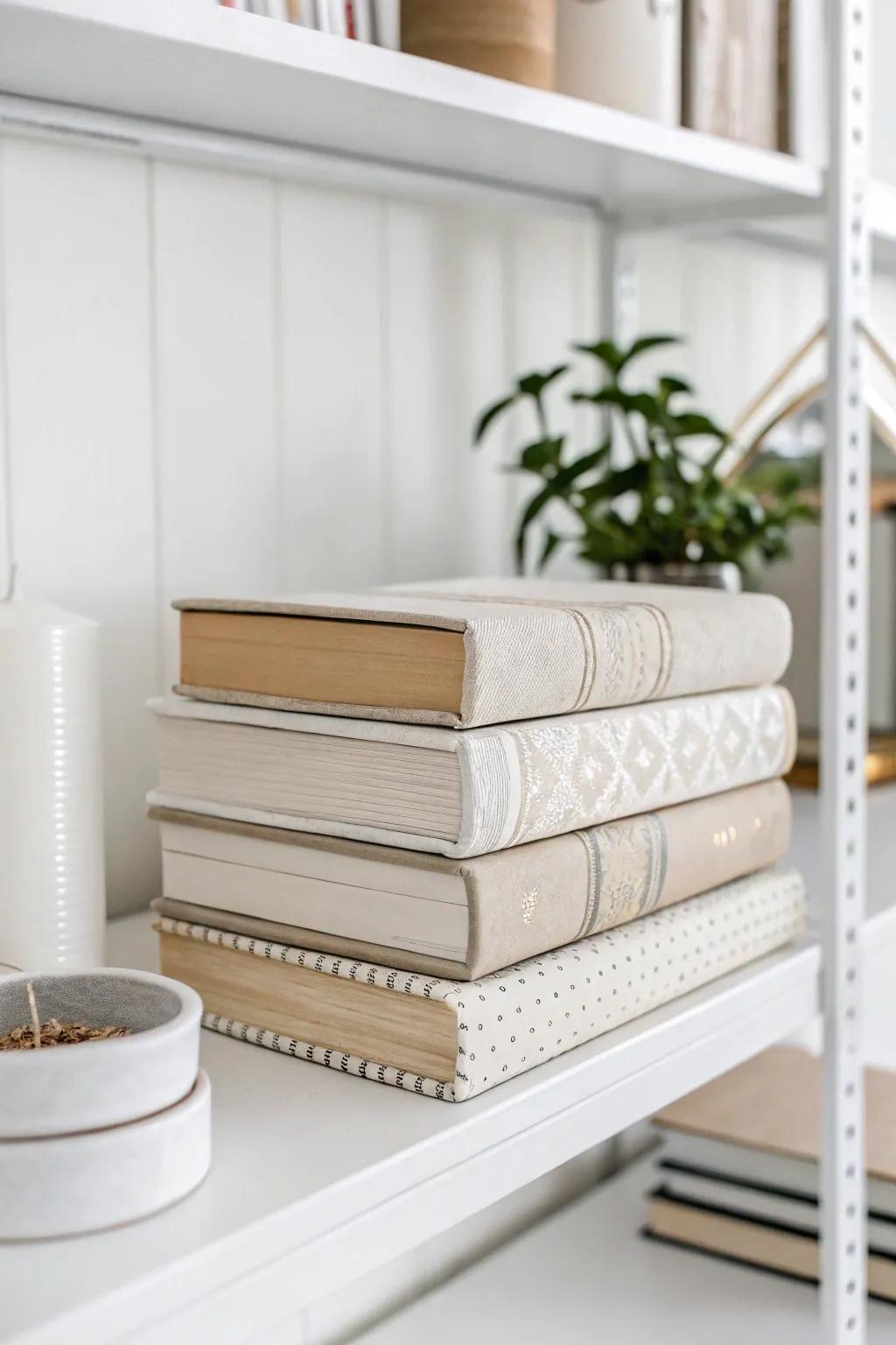 Clean and pure, minimalist book jackets for modern settings.