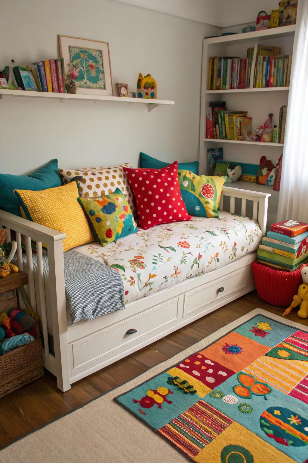 Cultivate a welcoming sanctuary by means of a deliberately composed cushion presentation.