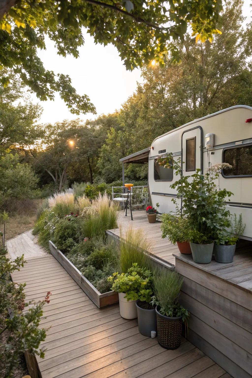 Fuse your deck with nature for a calming escape.