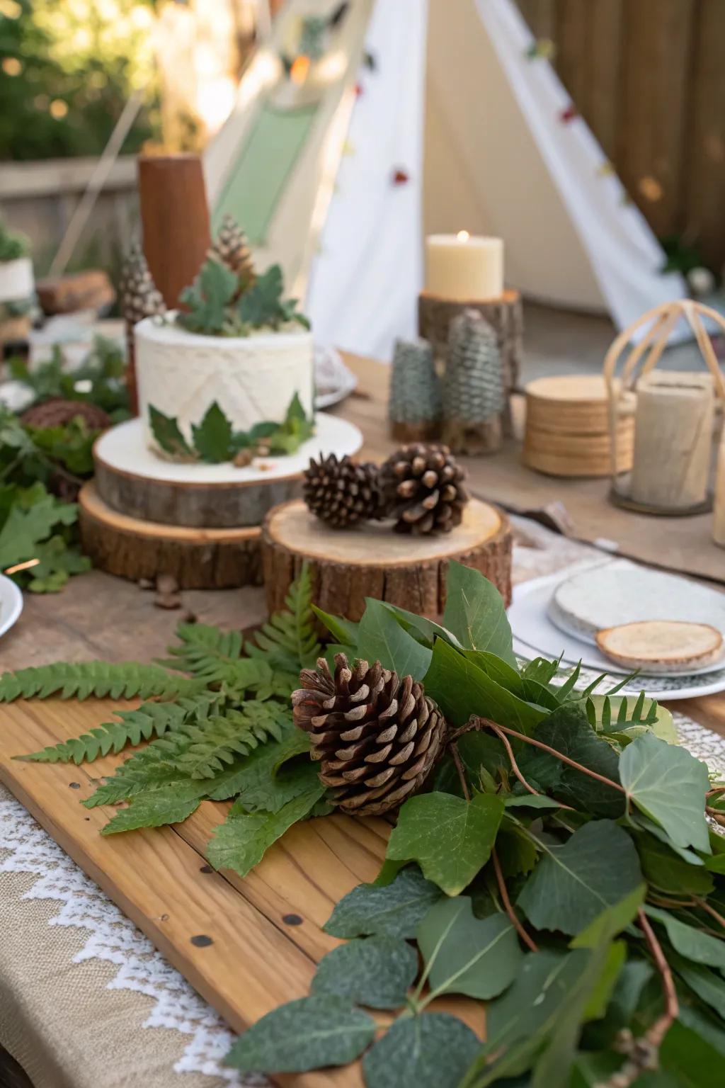 Aesthetic inspired by nature cultivating a woodland ambiance.