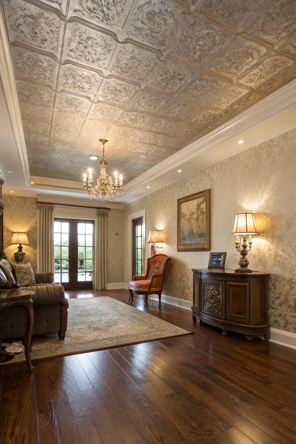 Cultivate an artisanal environment with the individually crafted appearance of a trowel-applied texture.