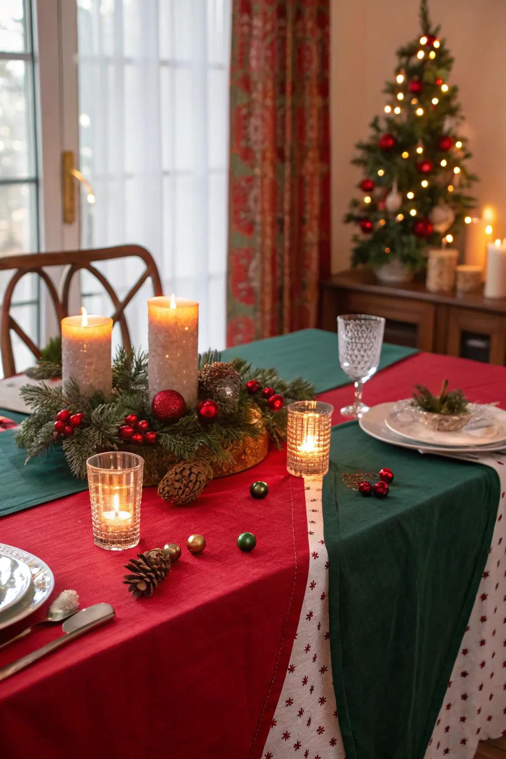 Party candles make a welcoming and warm atmosphere.