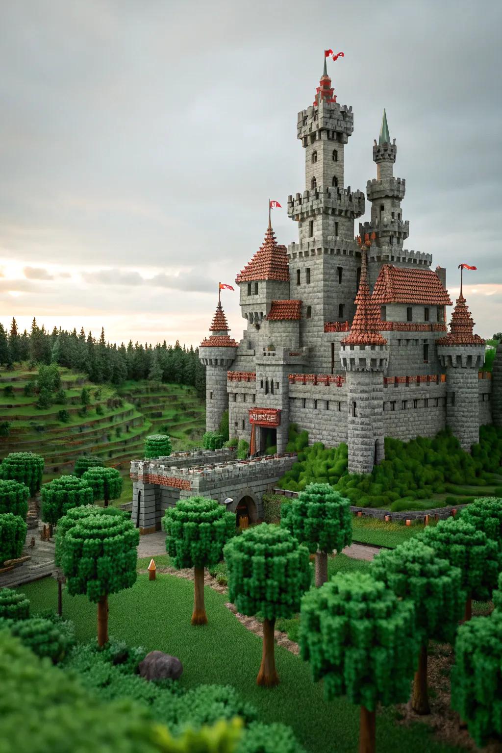 Bring the digital realm to life with block building-style charm.