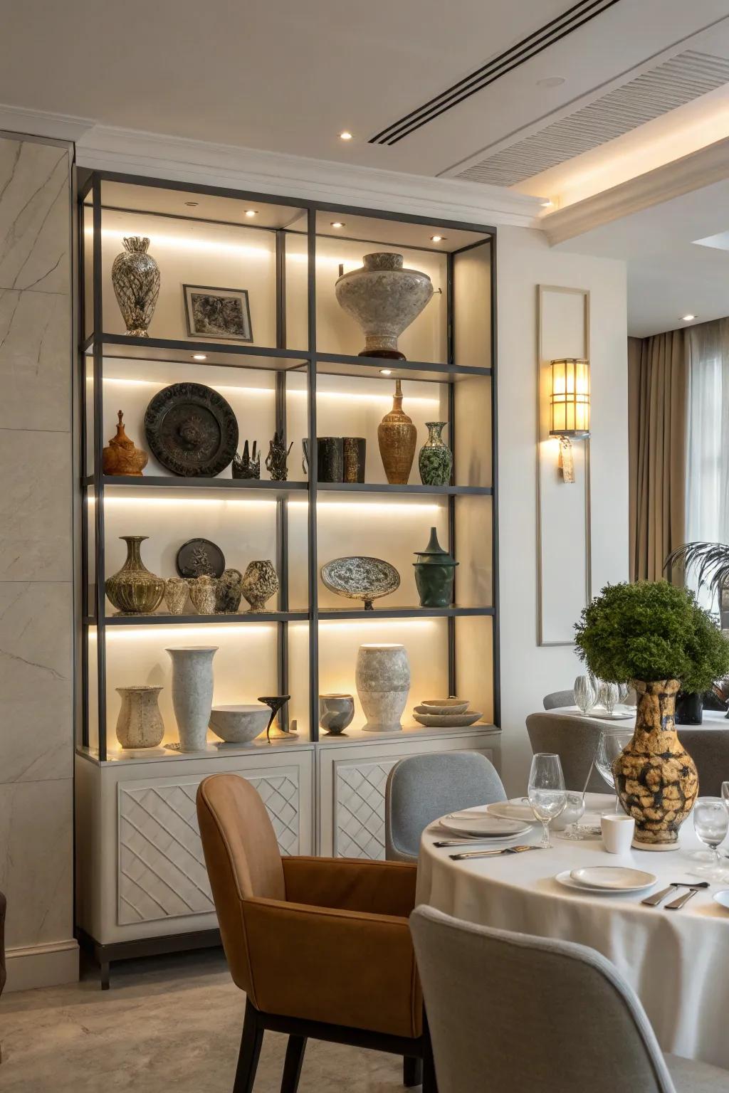 An artful composition transforms your corner into an engaging exhibition.