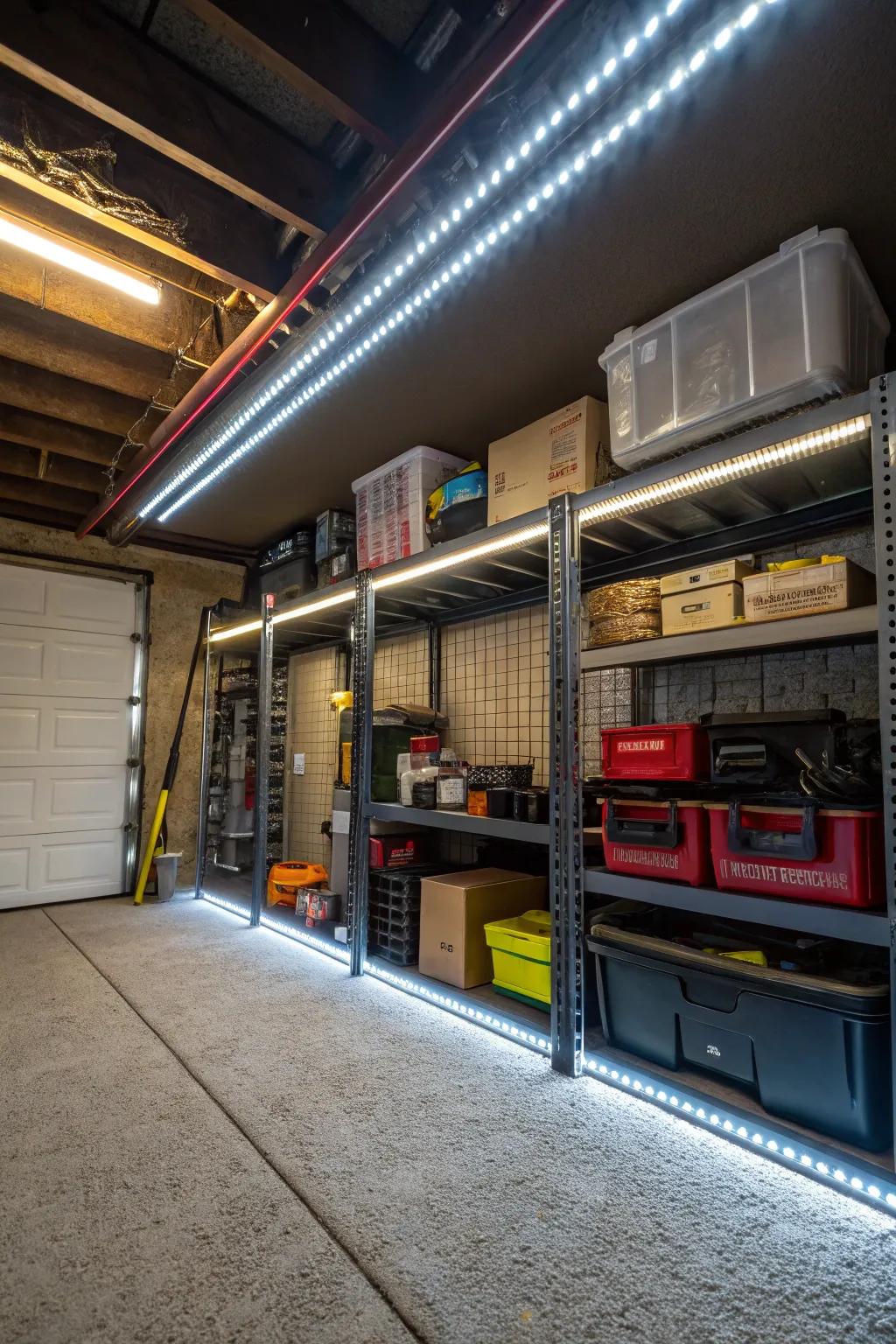 Brighten your underhouse area with successful lighting options.