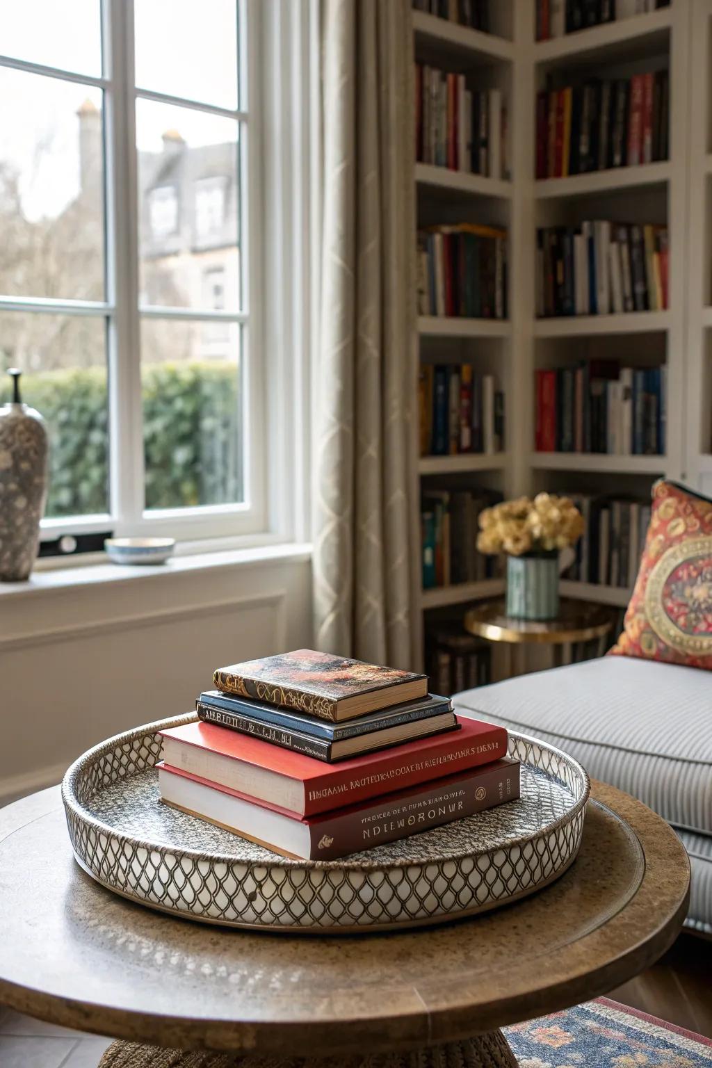 Stacked volumes for a tailored impression.