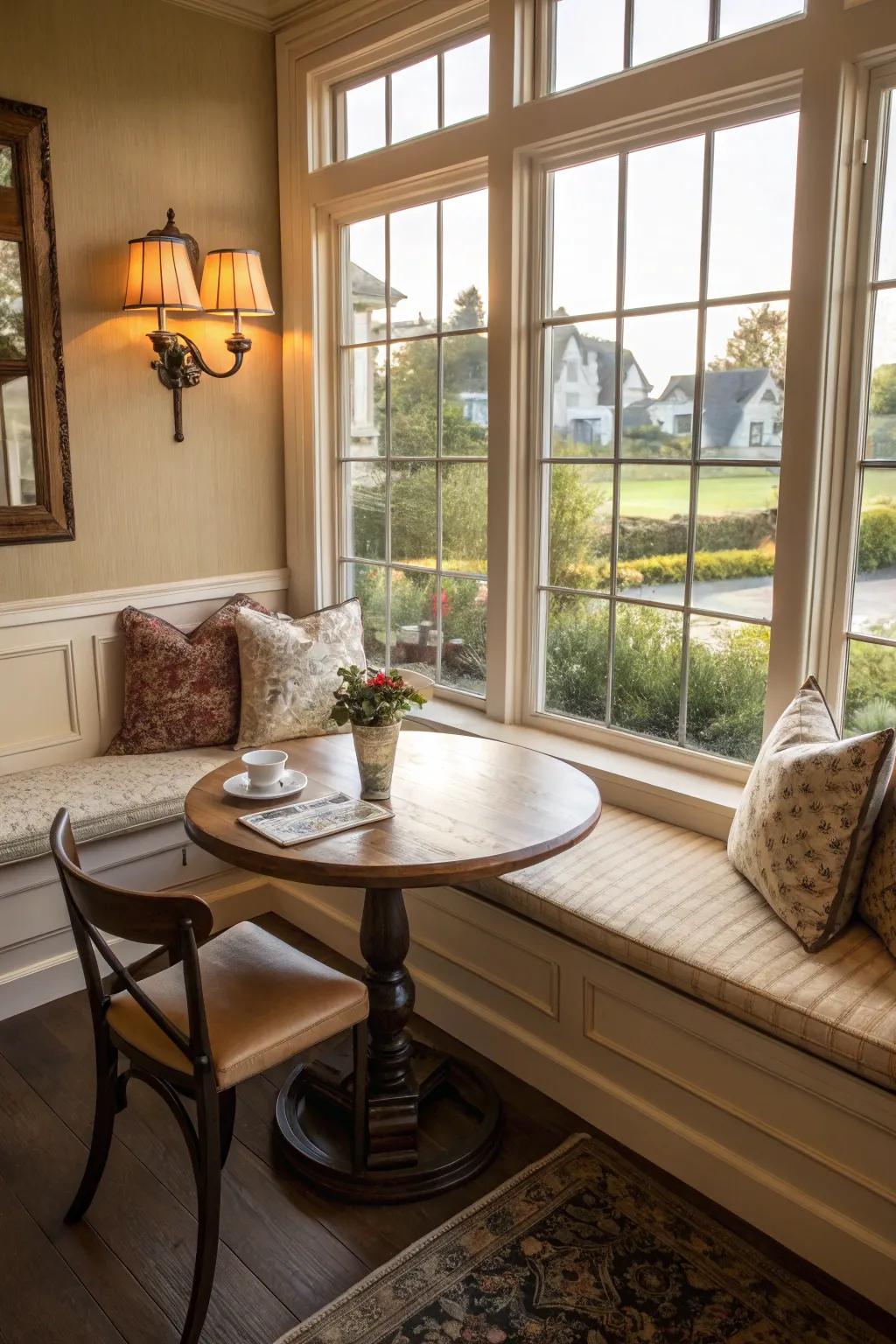 Establish a comfortable area for heartfelt dining instances.