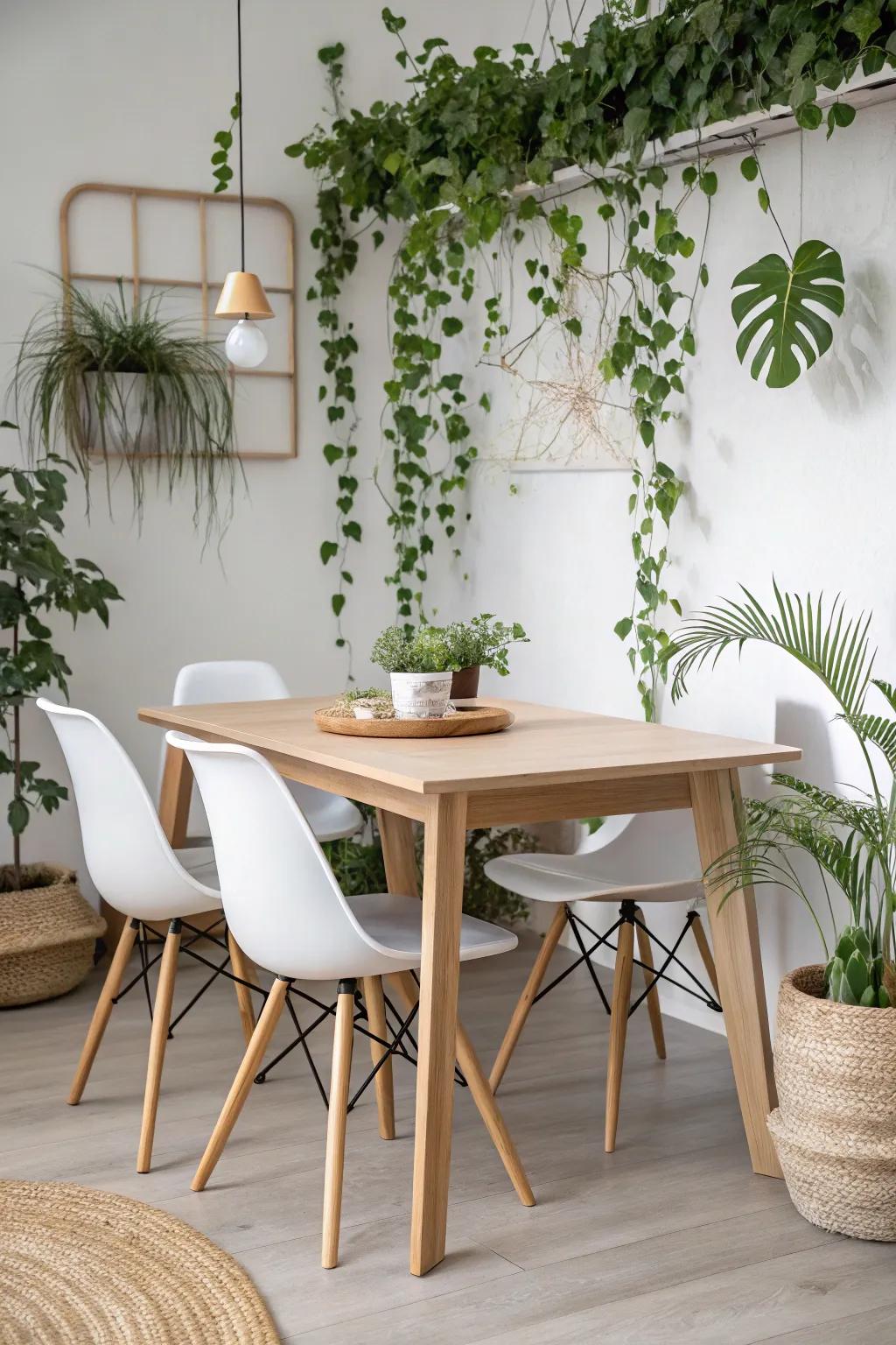 Subtle ivory finish cultivates a minimalist, spacious atmosphere.