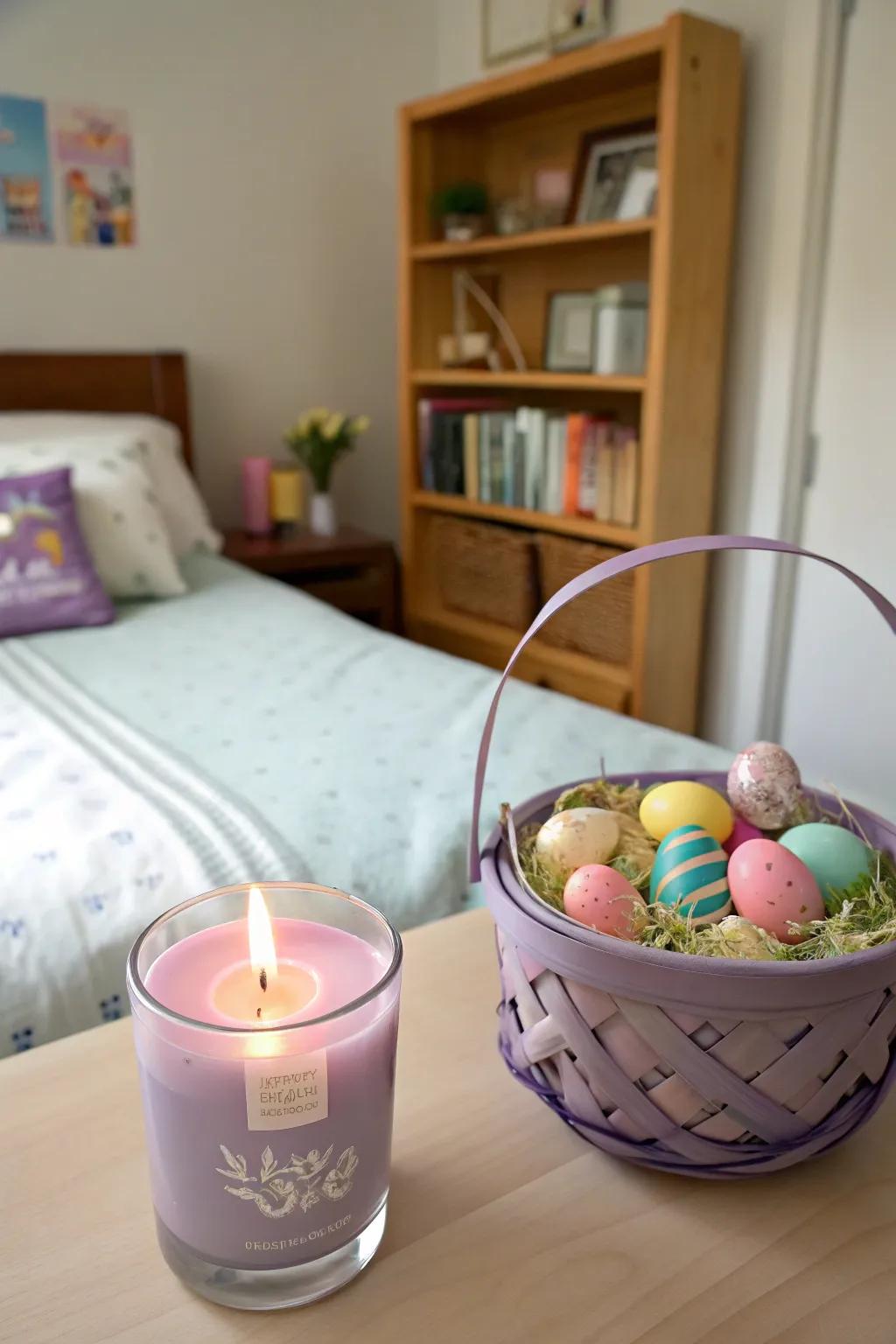 Convey warmth and comfort with a delightful candle.