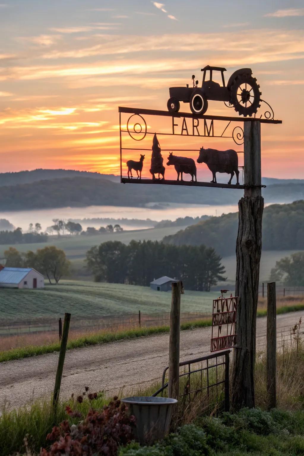 Silhouettes effectively convey the vibrant spirit of agrarian life to the forefront.