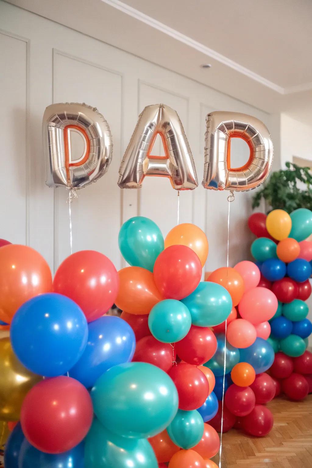 Create a sophisticated statement through tasteful balloon designs.