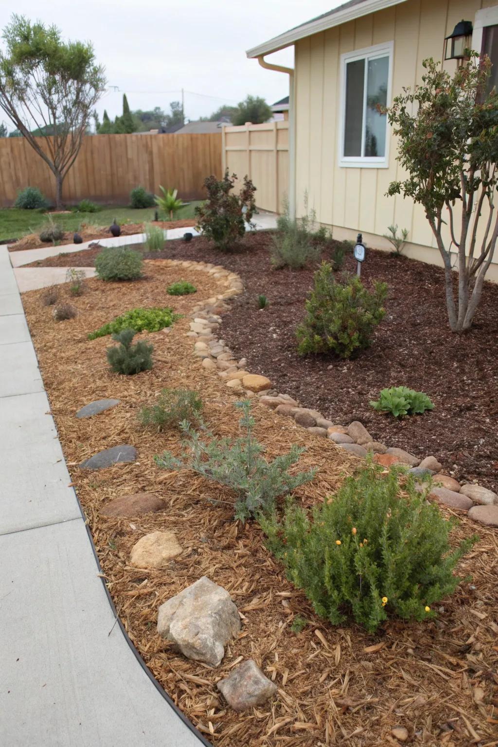 Mulch delivers functional and aesthetic gains in xeriscapes.