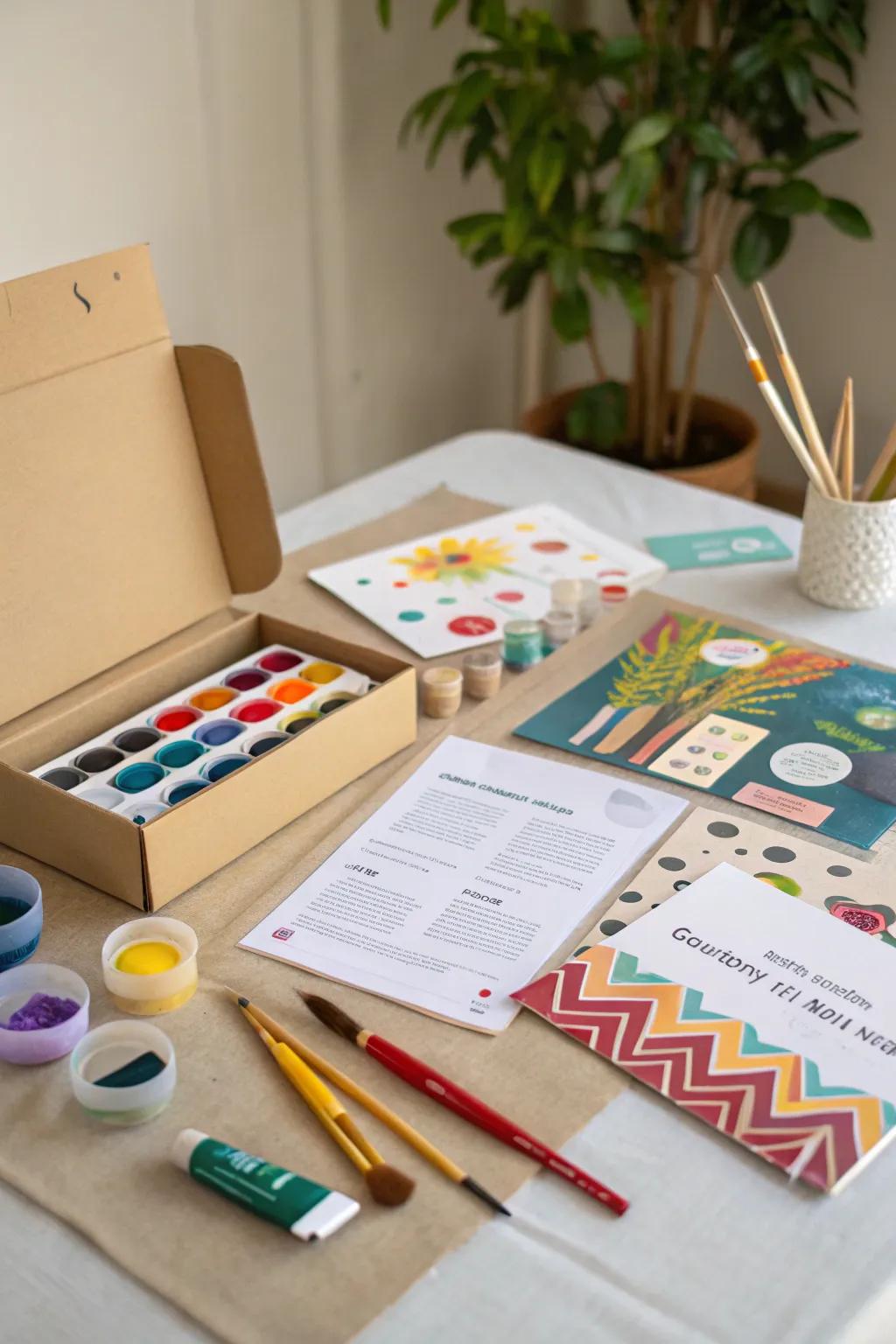 Venture into uncharted artistic realms with an all-encompassing DIY art set.