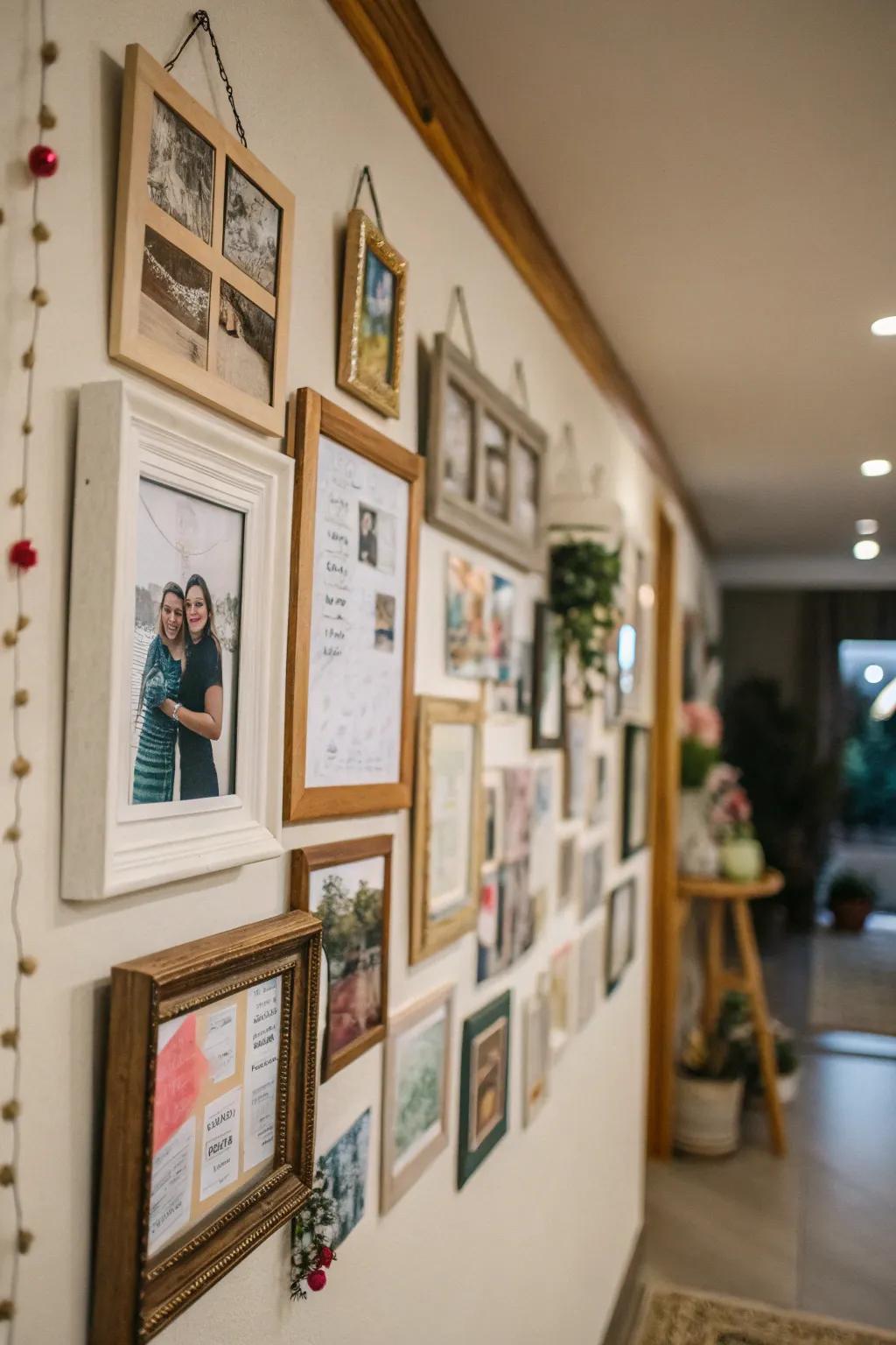 Customize your space with a creative wall display.