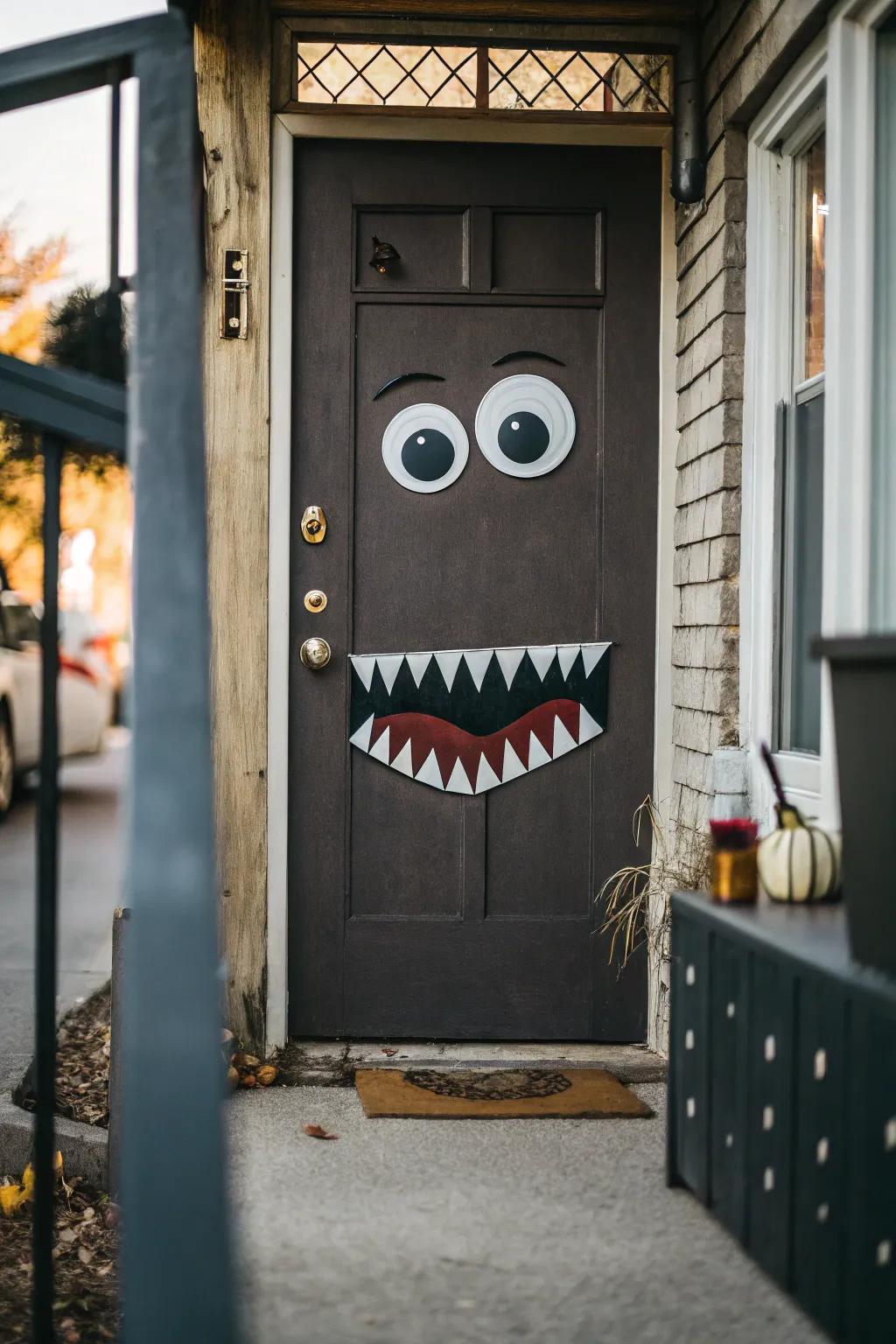 Fashion an amusing and monstrous greeting through this entrance alteration.