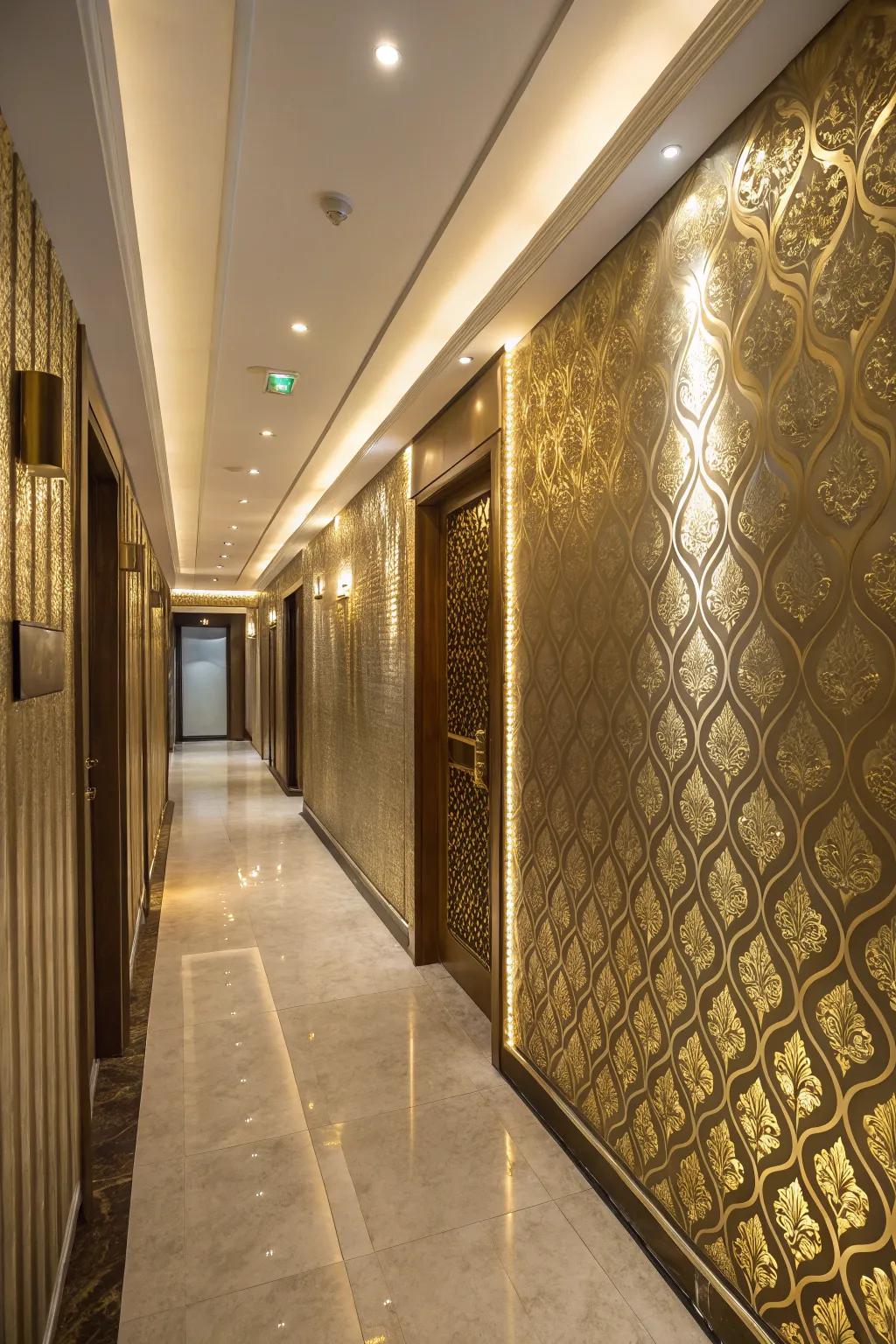 A hallway that radiates with luminous refinement.