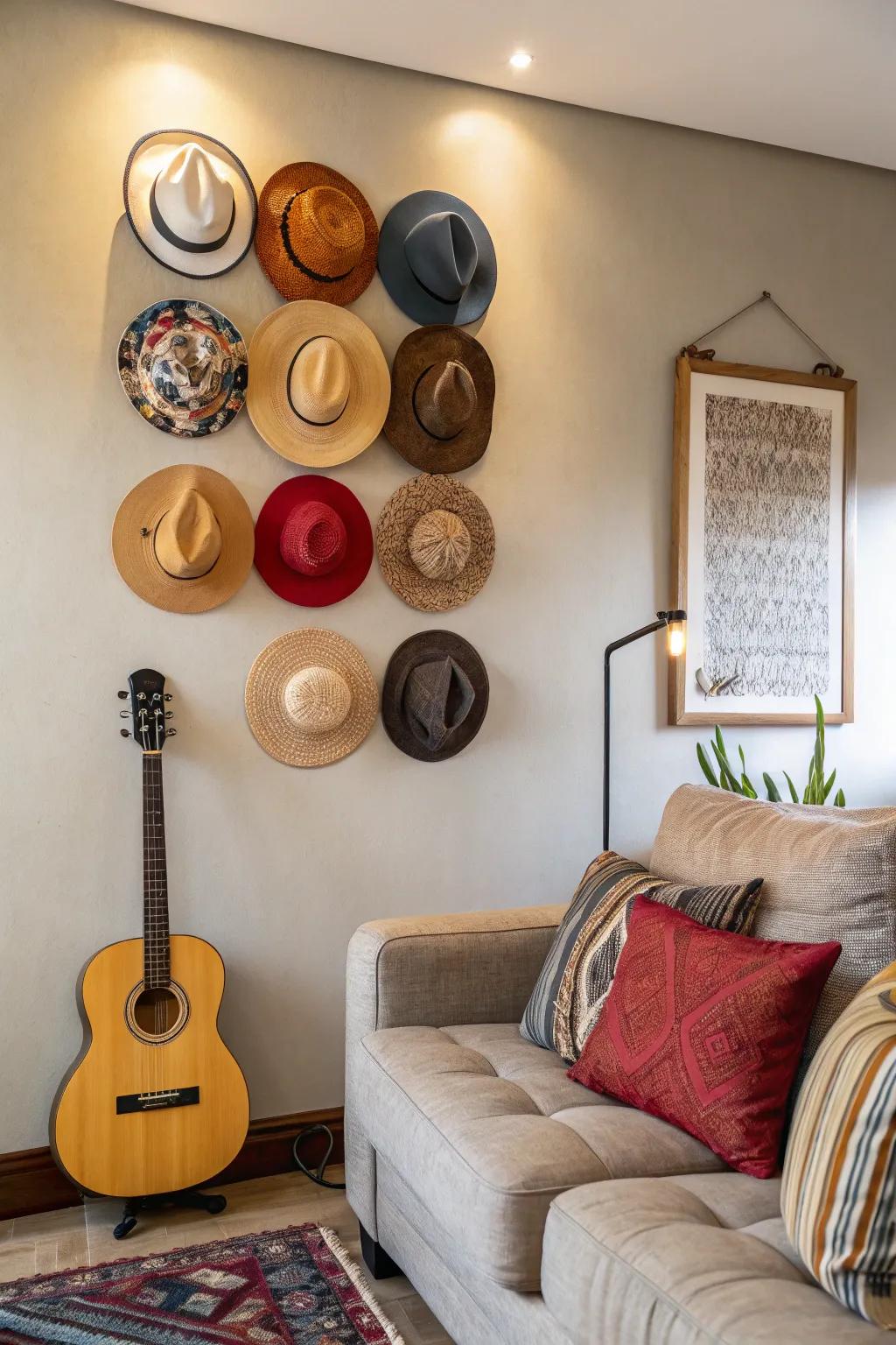 Transform everyday objects into art through imaginative wall installations.