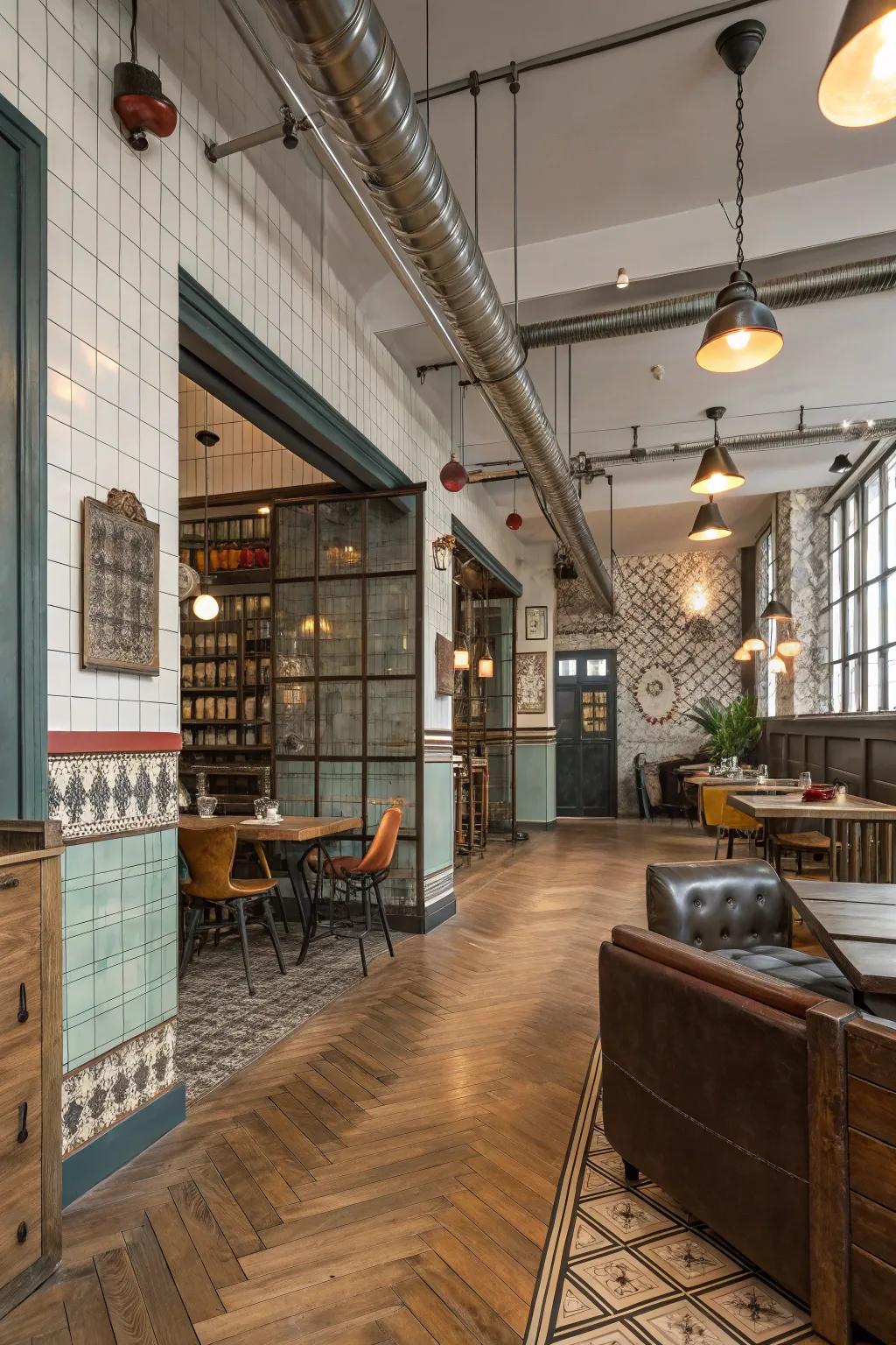 A harmonious integration of components fostering a distinctive atmosphere.