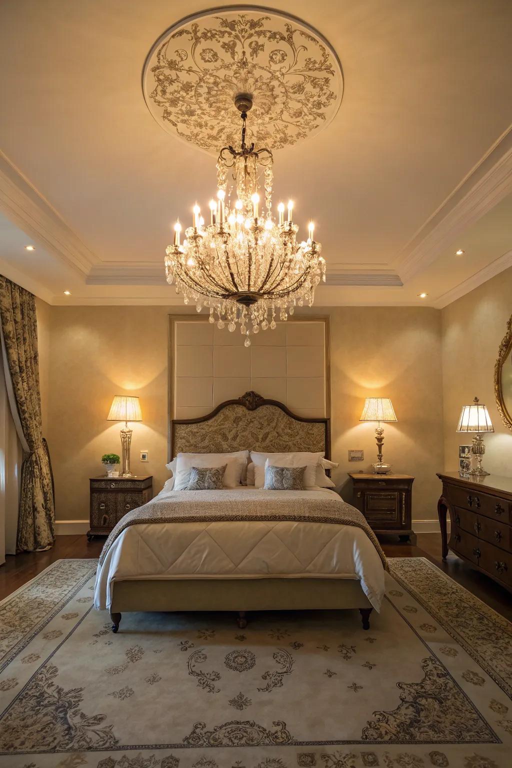 Thoughtful illumination creates an inviting and cozy radiance.
