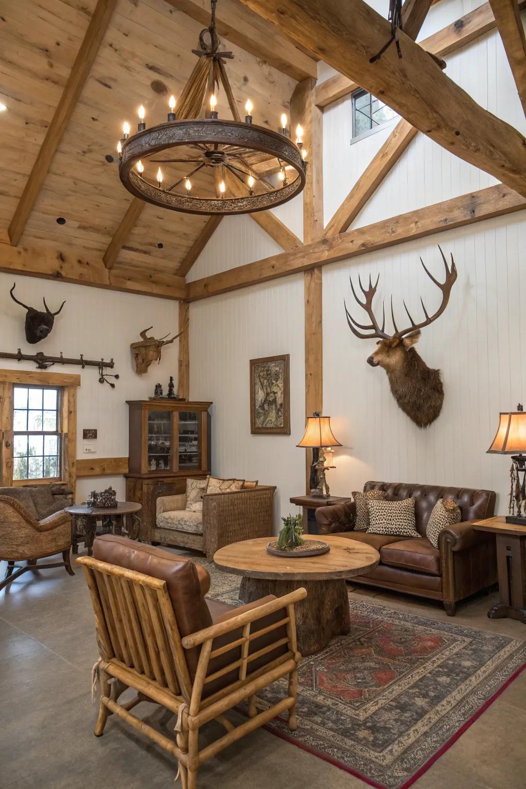 Wood accents provide a sense of warmth and authenticity to your personal space.