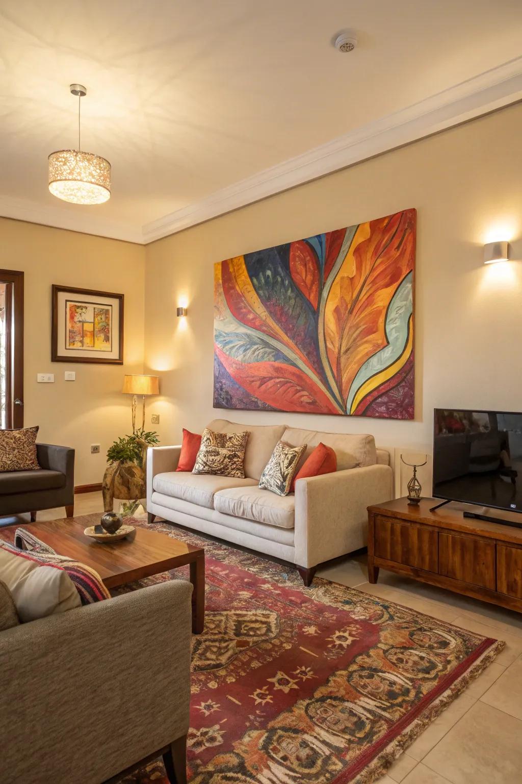 Assert influence through expansive art.