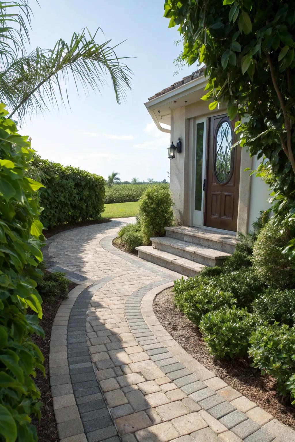 Sweeping modular paths draw you in with a comforting magnetism.