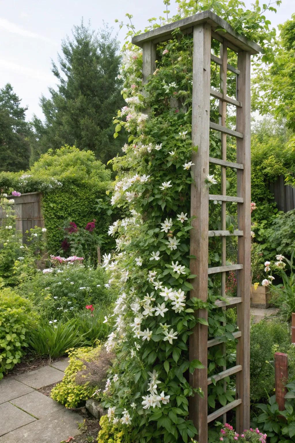 Opt for stargazer on vertical structures for remarkable elevation and coverage.