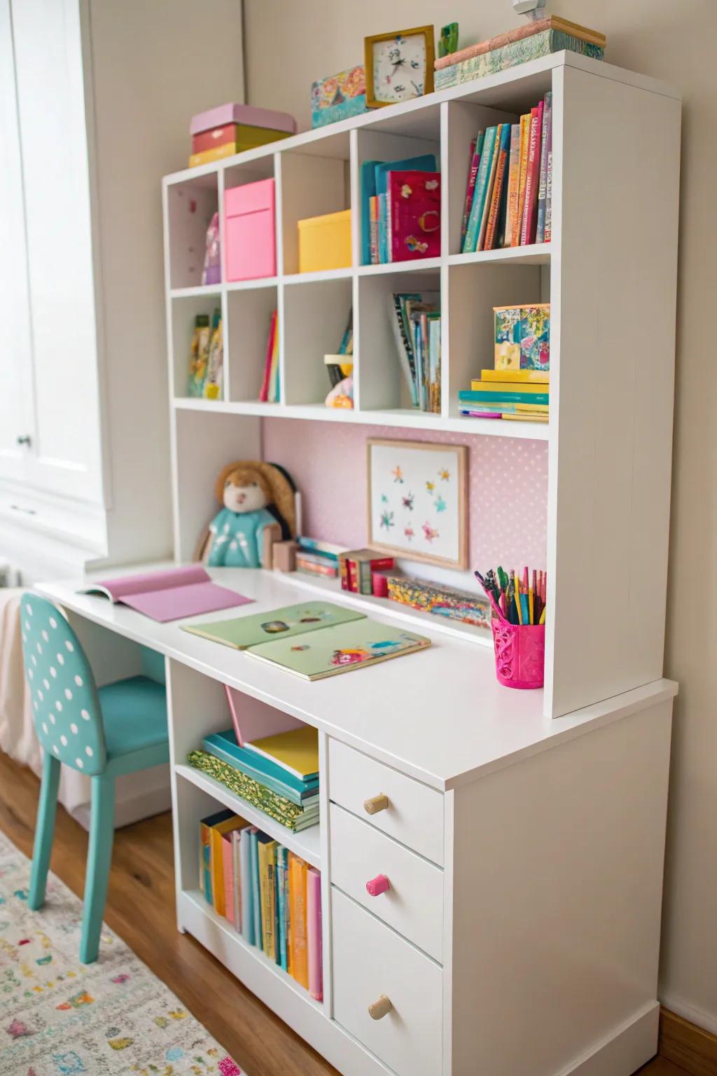 Maintain order with innovative storage solutions.