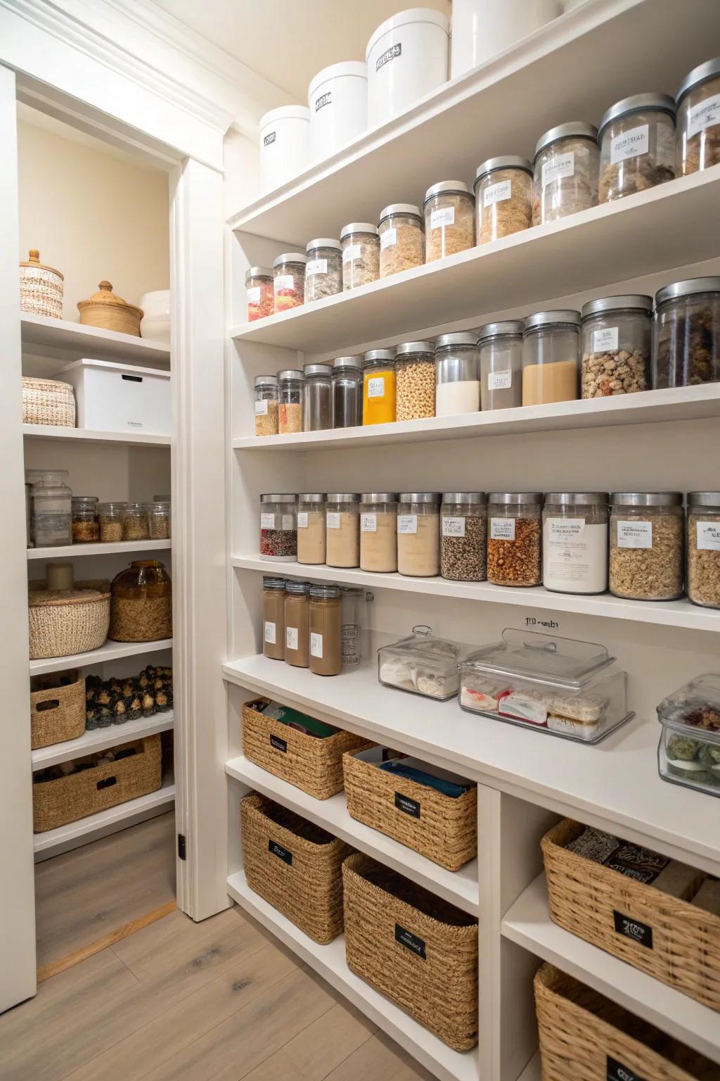 Marks maintain your pantry in an orderly and effective manner.