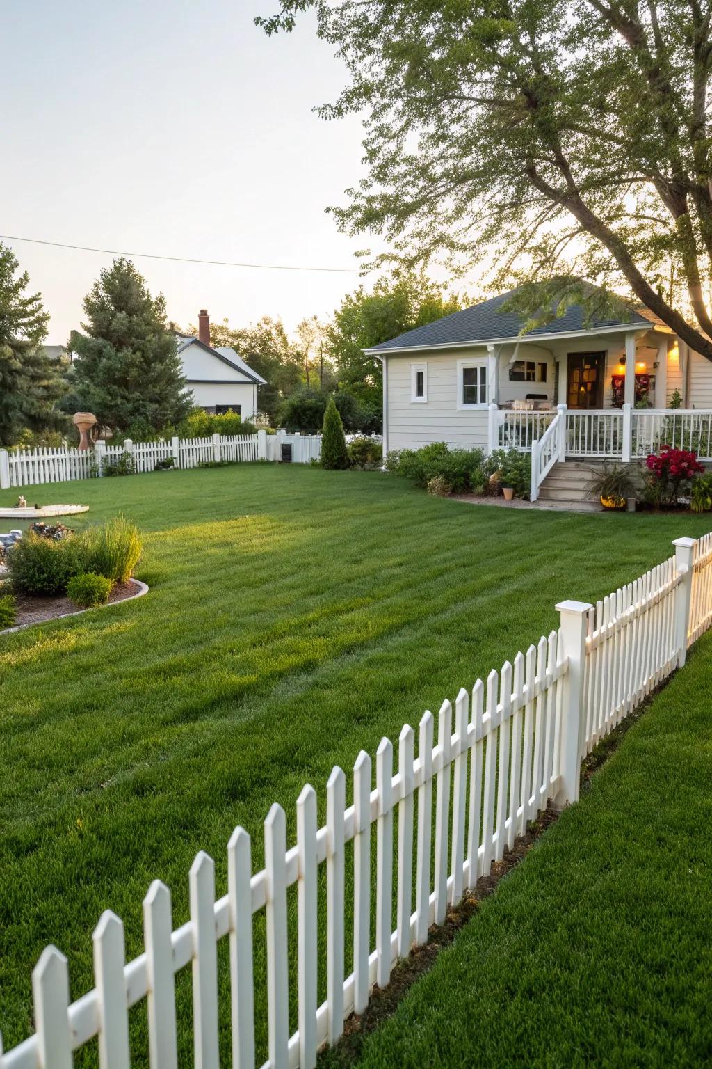 A flawlessly manicured lawn that radiates well-being and vitality.