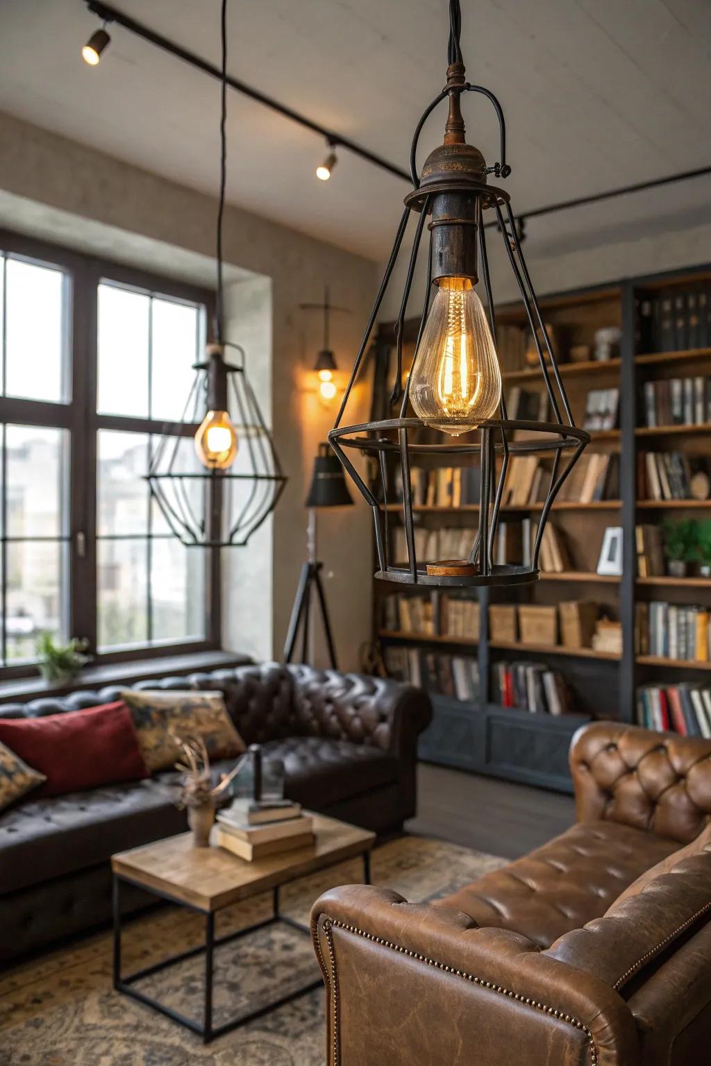 Factory illumination injects a city style touch to any space.