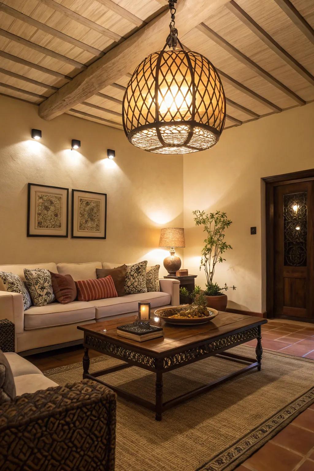 Pendant lights can be striking without taking over the room.