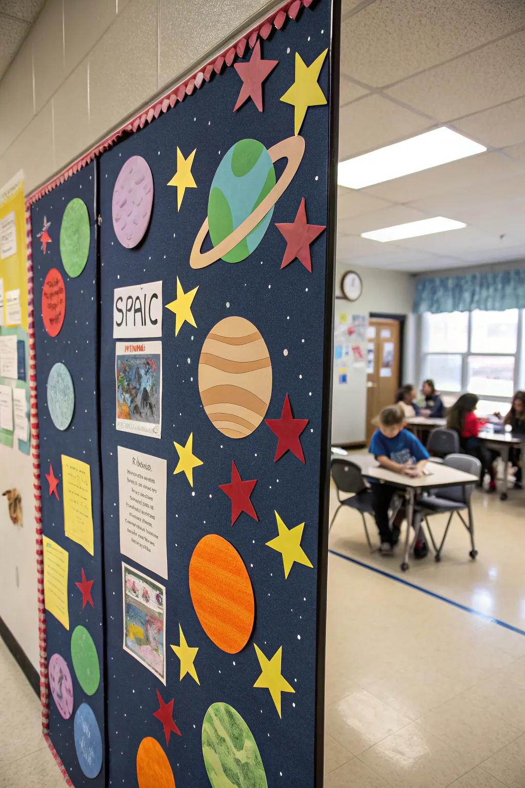 A cosmic bulletin board elevating learning beyond earthly limits