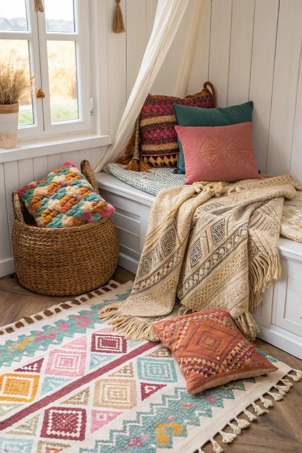 Designs and textures breathe life into a contemporary southwestern interior.