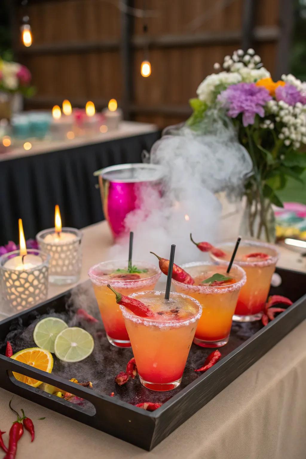 Raise a glass of spirited cocktails to your new beginning.