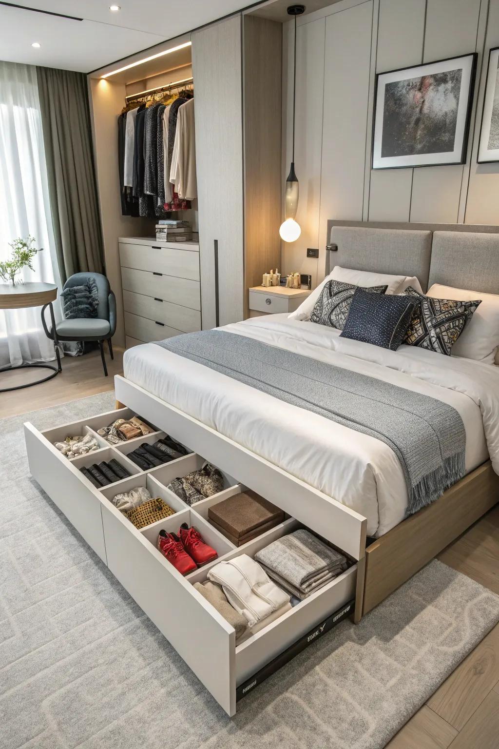 Multi-functional furnishings can enact a transformative effect.