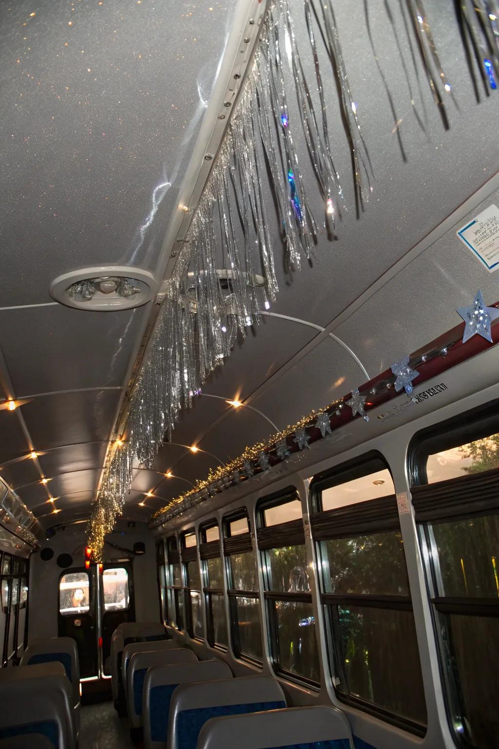 Ribbons and filaments contribute a hint of glamour to the celebratory mood.