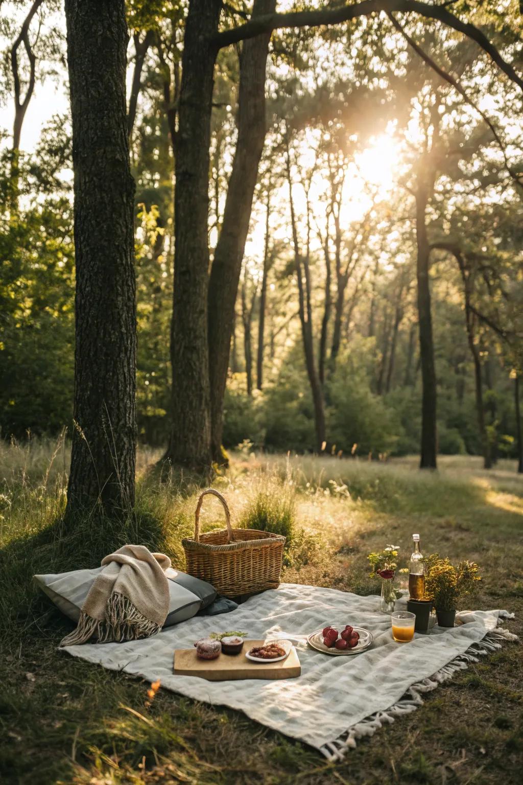 Nature presents a breathtaking canvas for your repast.