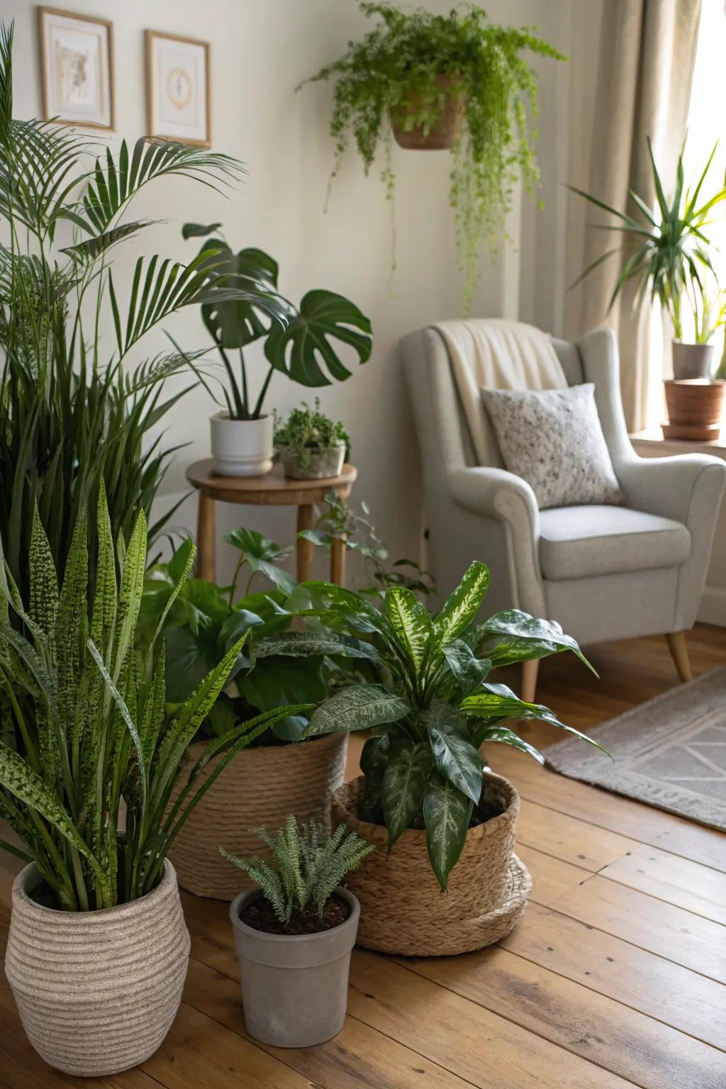 Revitalize forgotten nooks with a botanical sanctuary.