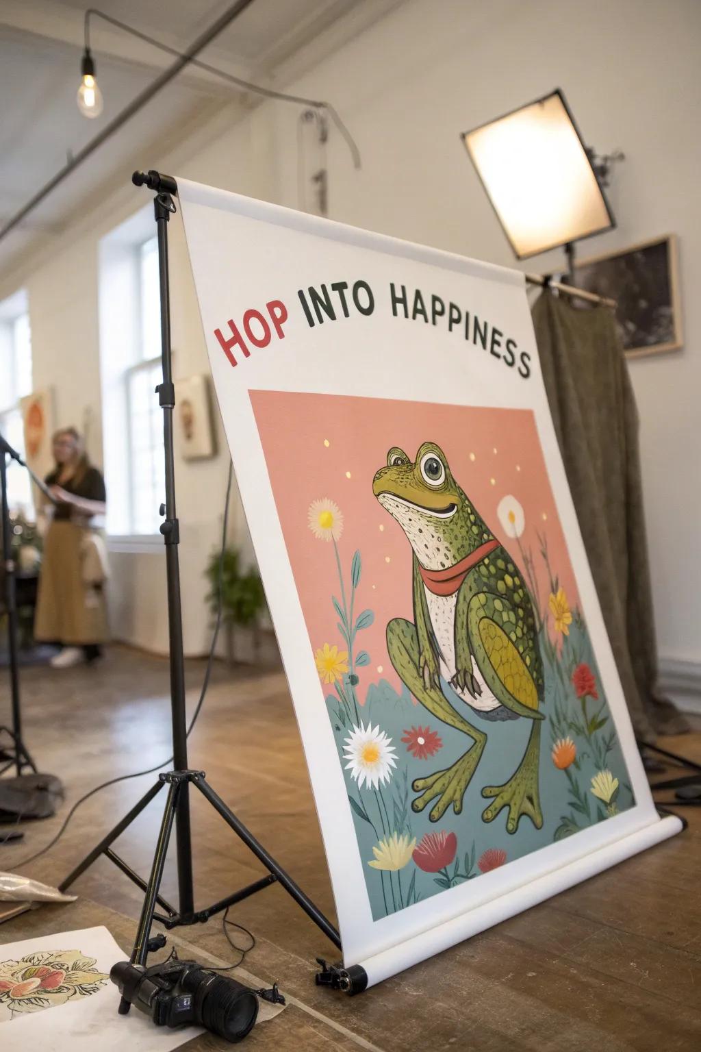 Quirky animated characters infuse joy into your area.