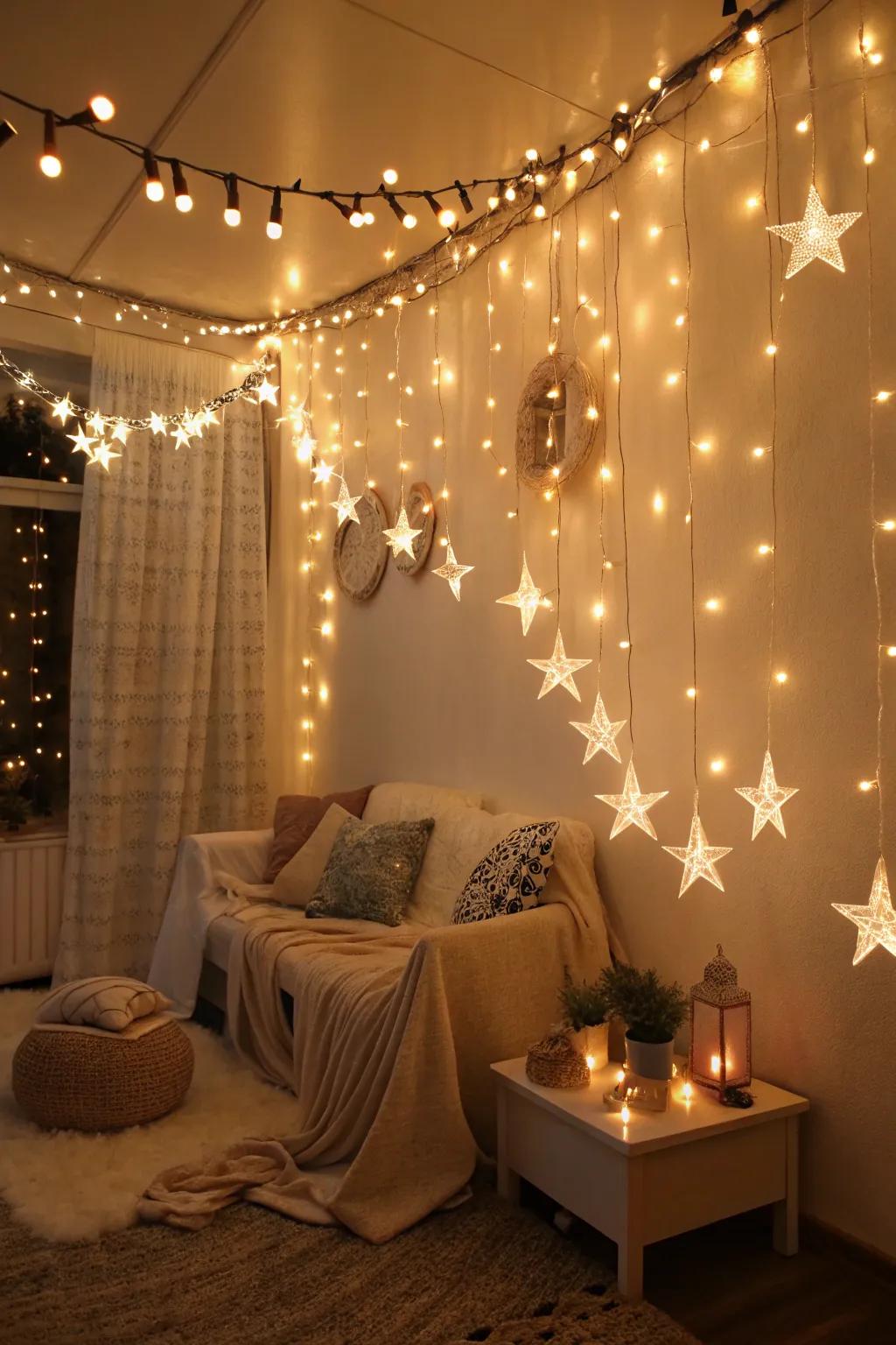 Fairy lights enrich any room with a hint of magic.