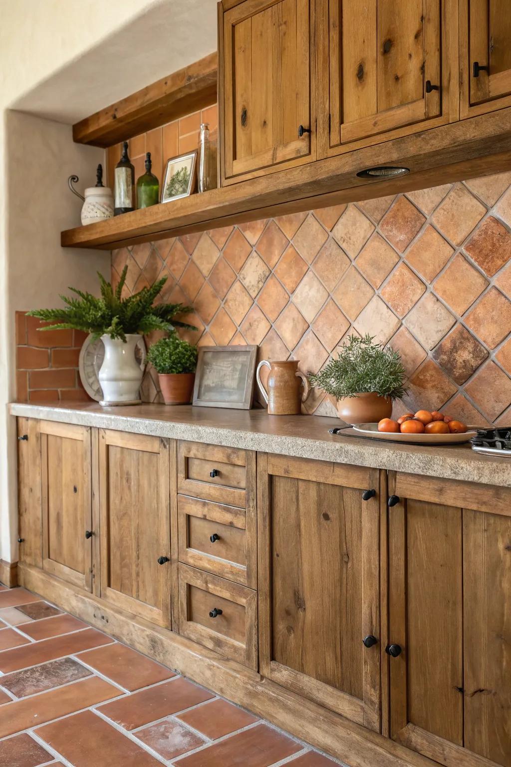 Baked earth cladding infuses comfort and individuality.