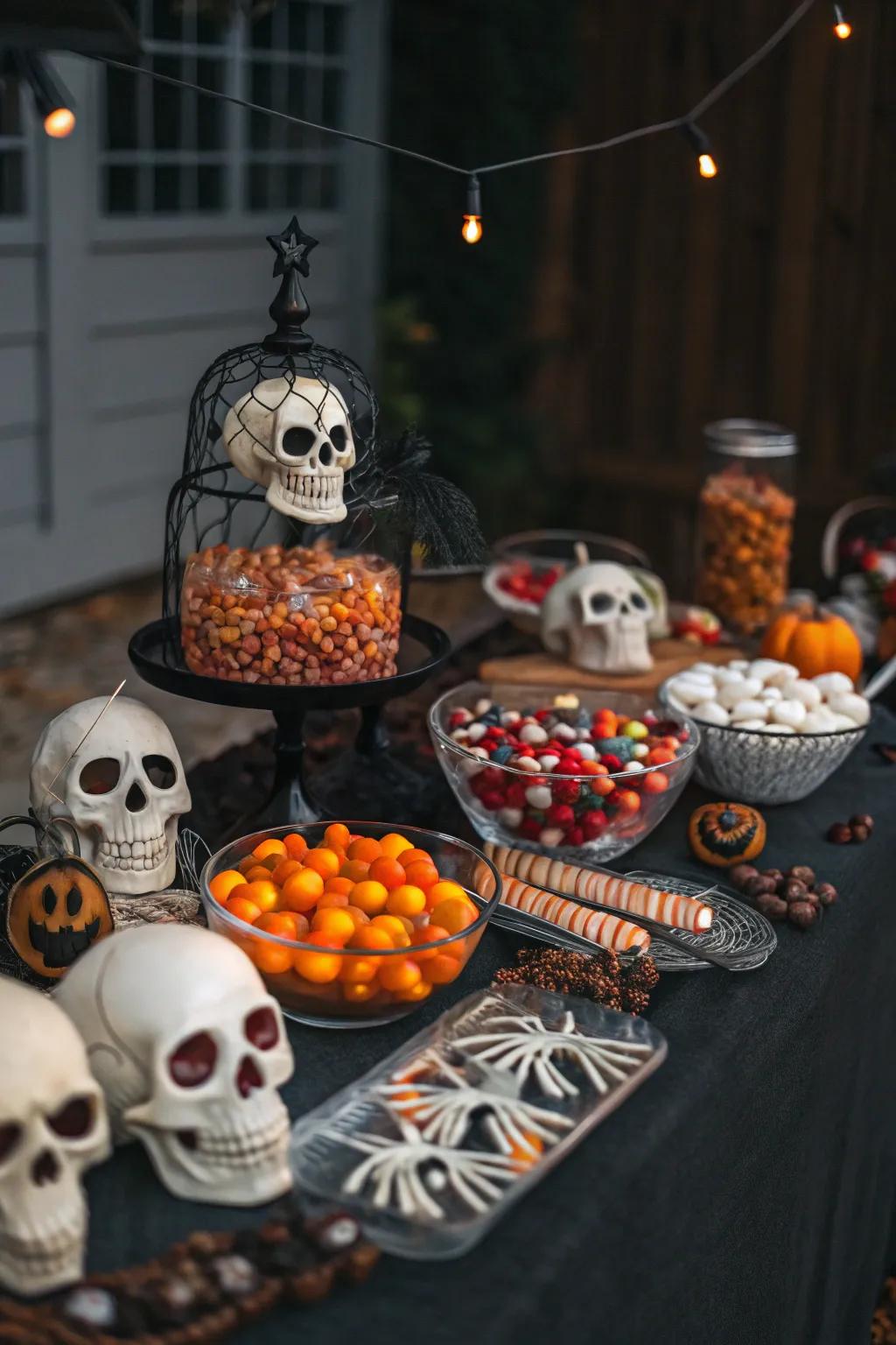 Add a hint of fright using crania and ossements.