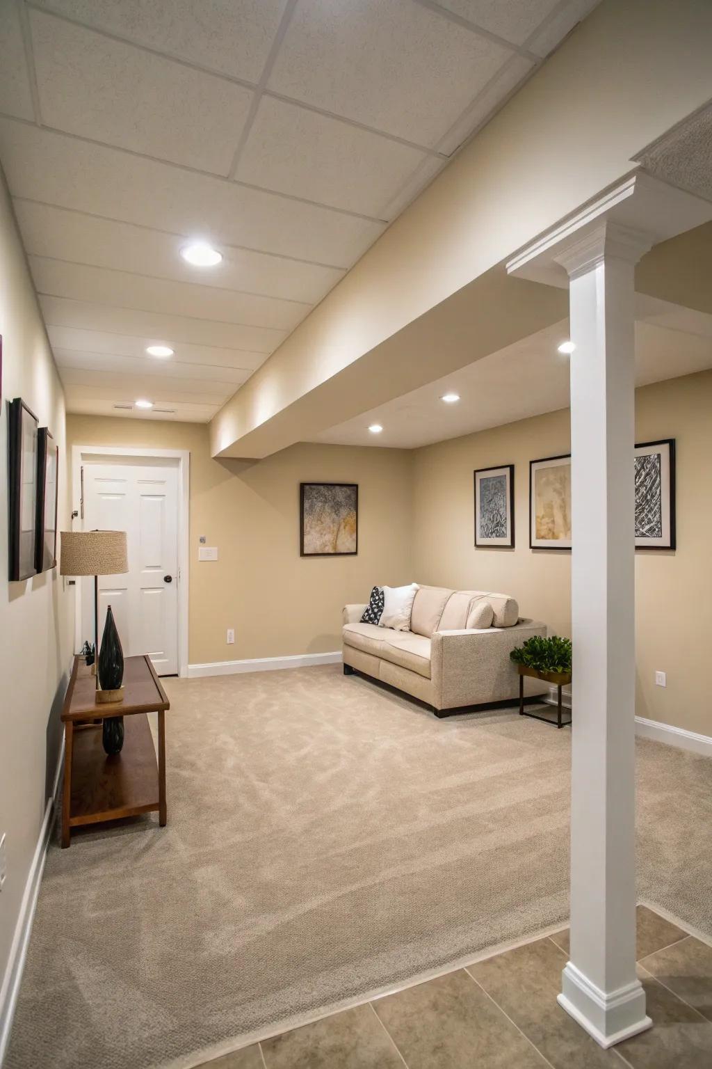 Minimalist design delivers a polished and modern ambiance.