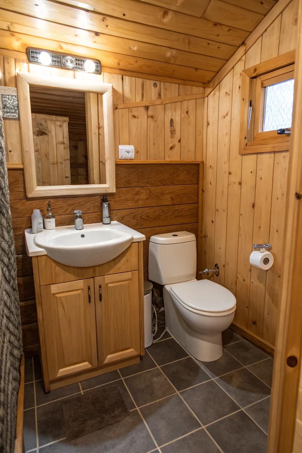 Compact fixtures maximize space while upholding style.