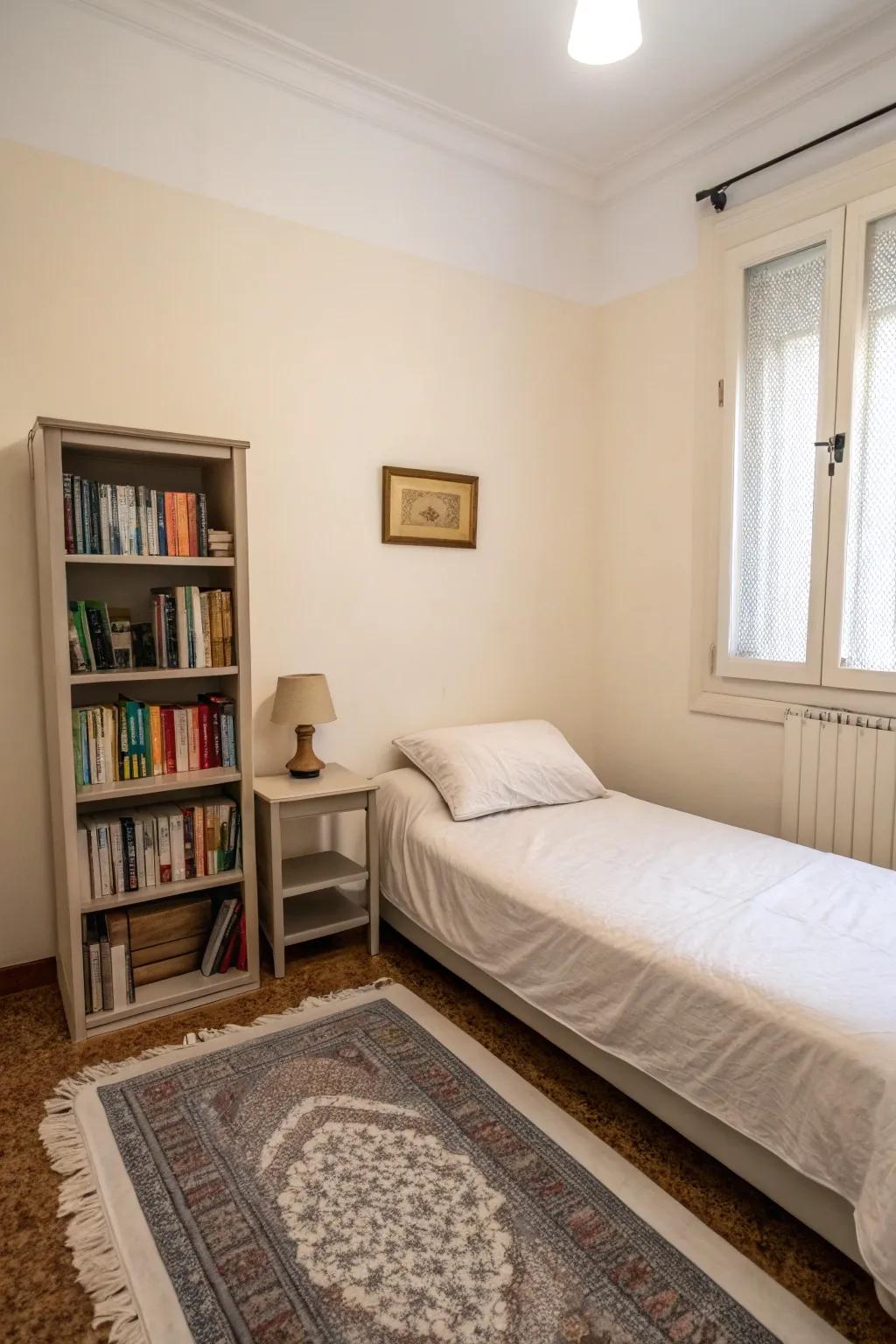 Minimalist design enhances the feeling of space.