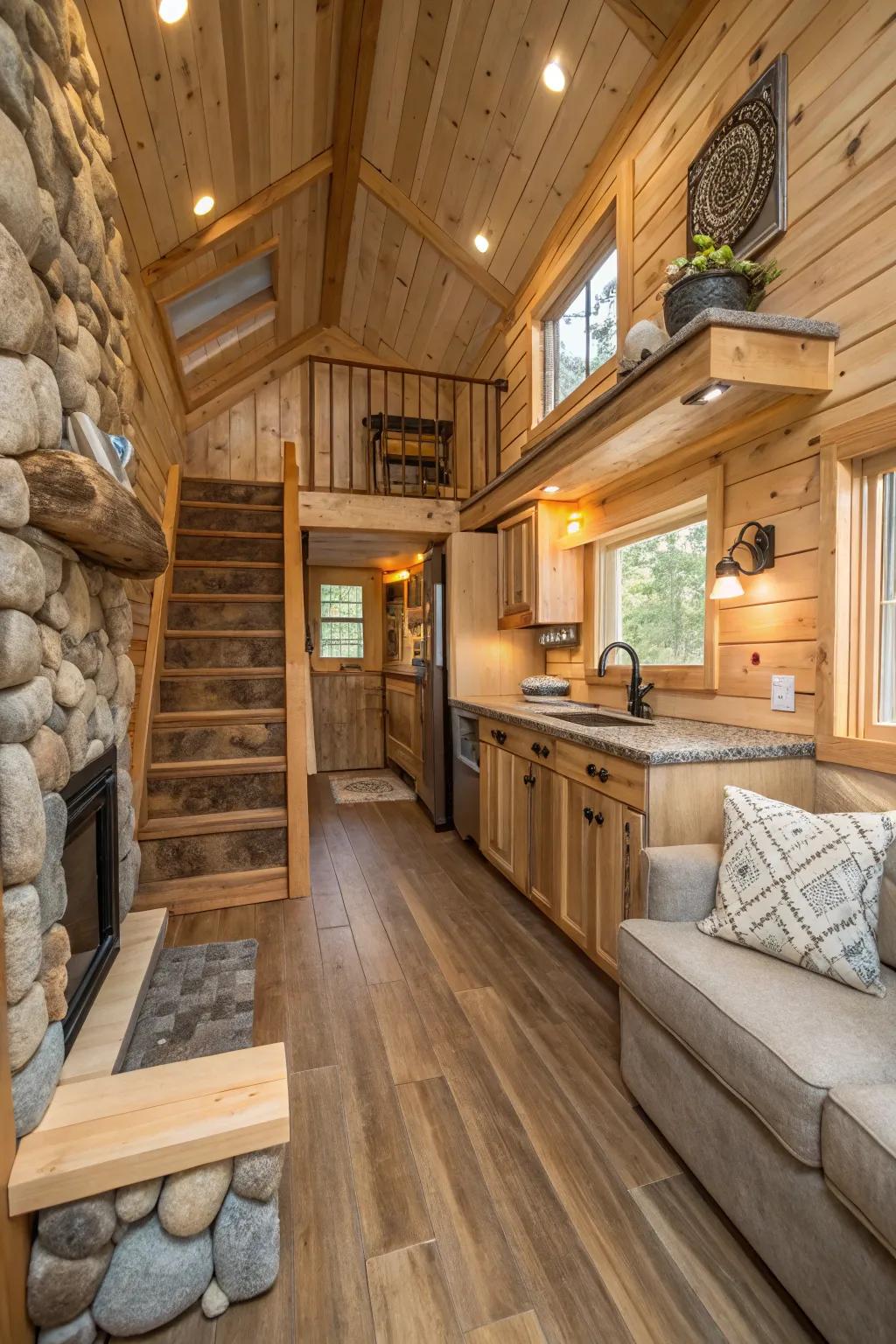 Natural materials imbue small houses with warmth and timeless sophistication.